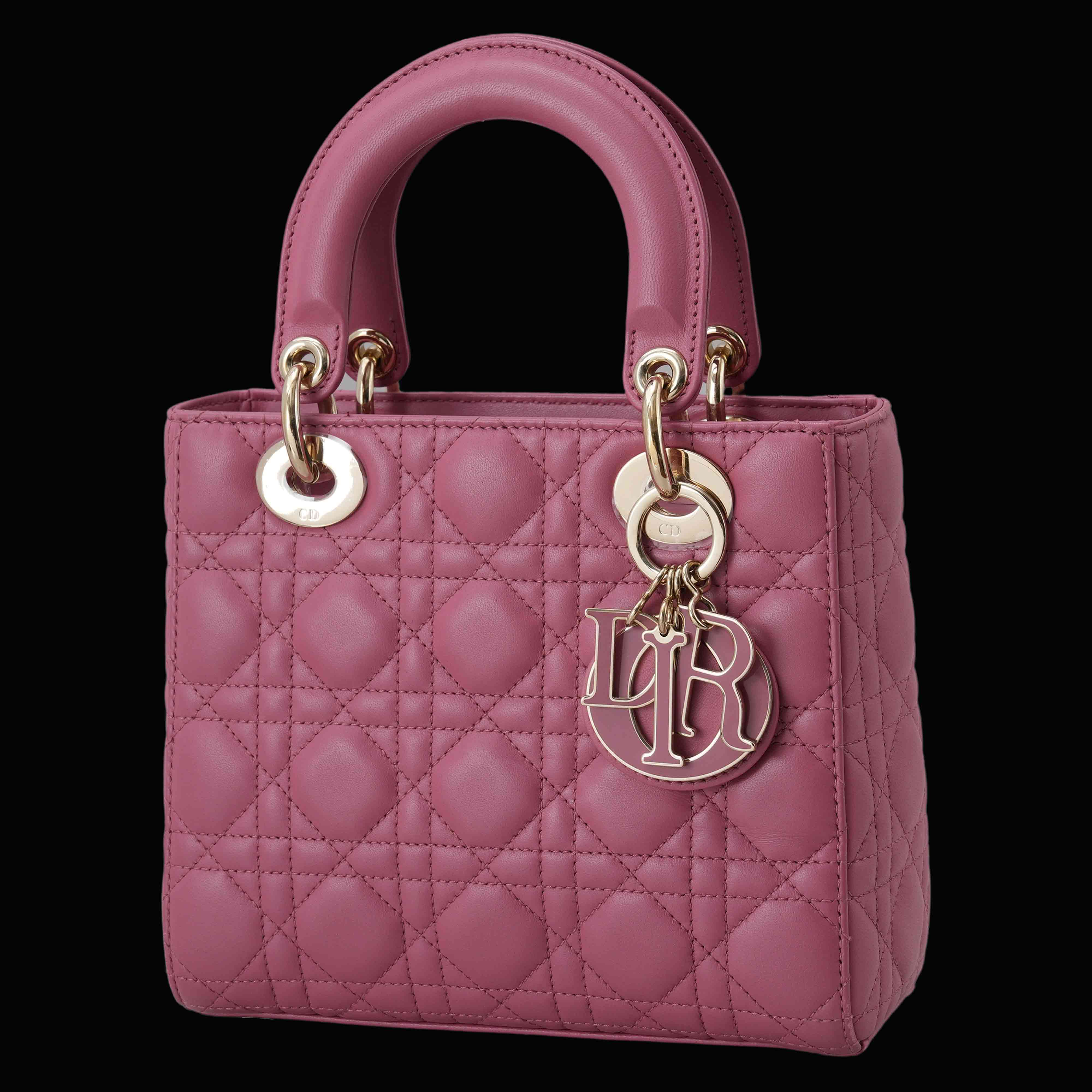 CHRISTIAN DIOR(USED)크리스찬디올 램스킨 레이디디올 스몰 MY ABC